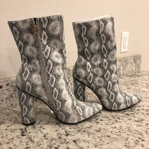 Snake Patterned Boots